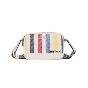 KARL LAGERFELD Paris Maybelle women's small crossbody camera bag - Striped multi